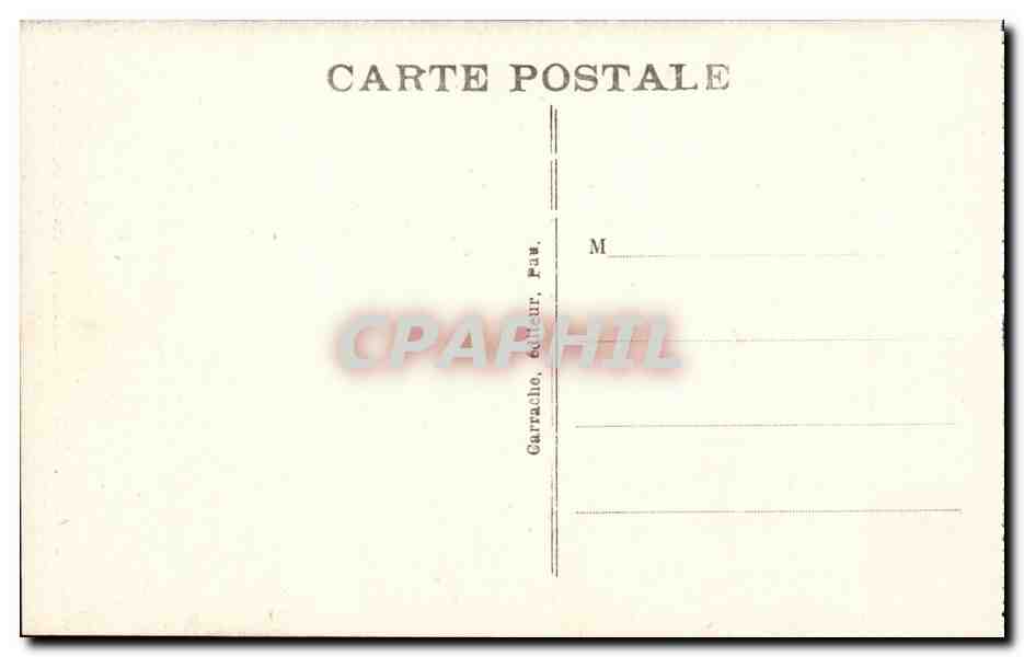 Pau CPA Chateau Henri IV le lit de Louis XIV — Verso