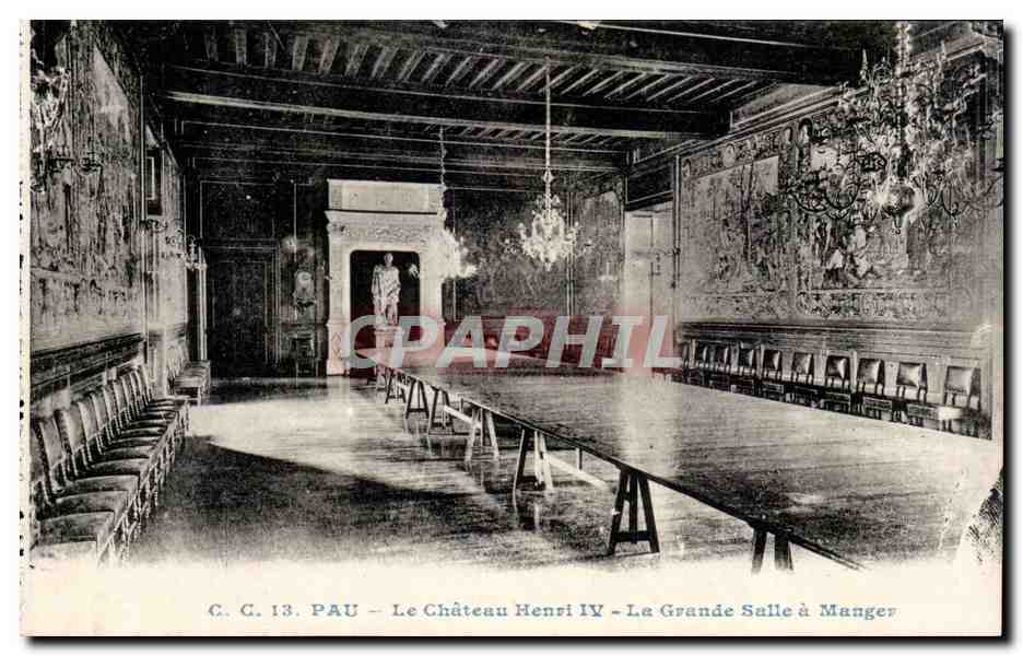 Pau - Le Château Henri IV - La Grande Salle à Manger