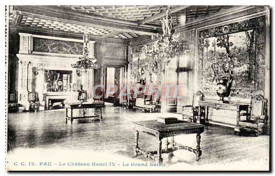 Pau CPA Chateau Henri IV Le grand salon