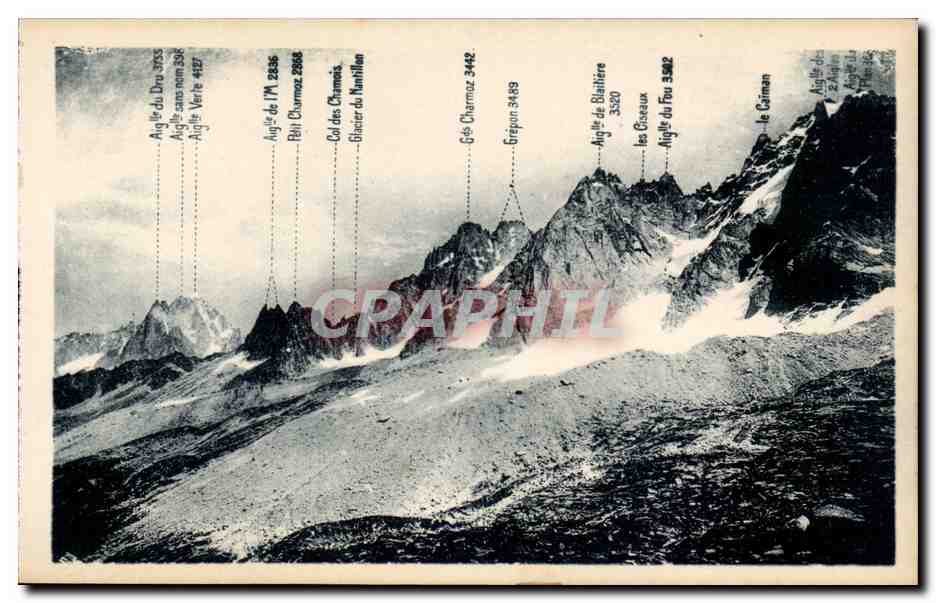 Chamonix CPA Les aiguilles