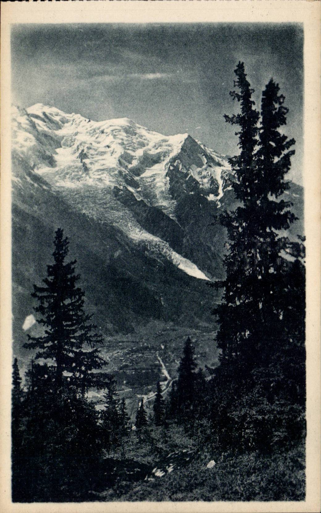 Chamonix CPA Vus de la Flegere