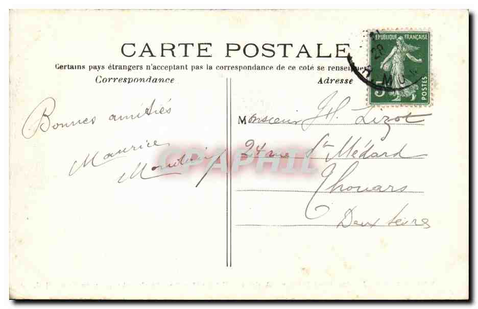Paris - 5 - Jardin des Plantes - Antilope Nyigaut - CPA  — Rückseite