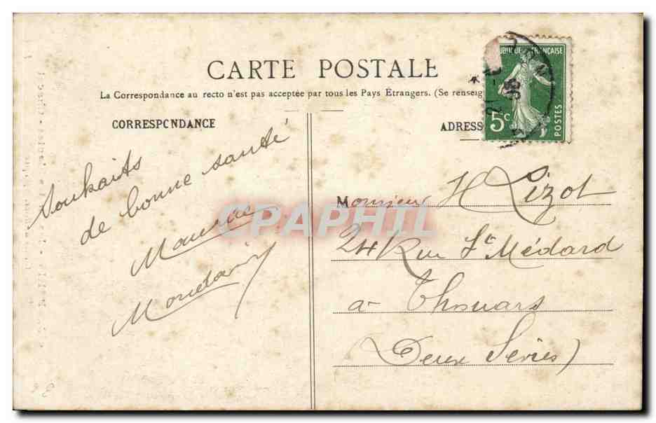 Paris - 5 - Jardin des Plantes - Chacal - Jakal - afrique - africa -- CPA  — Rückseite