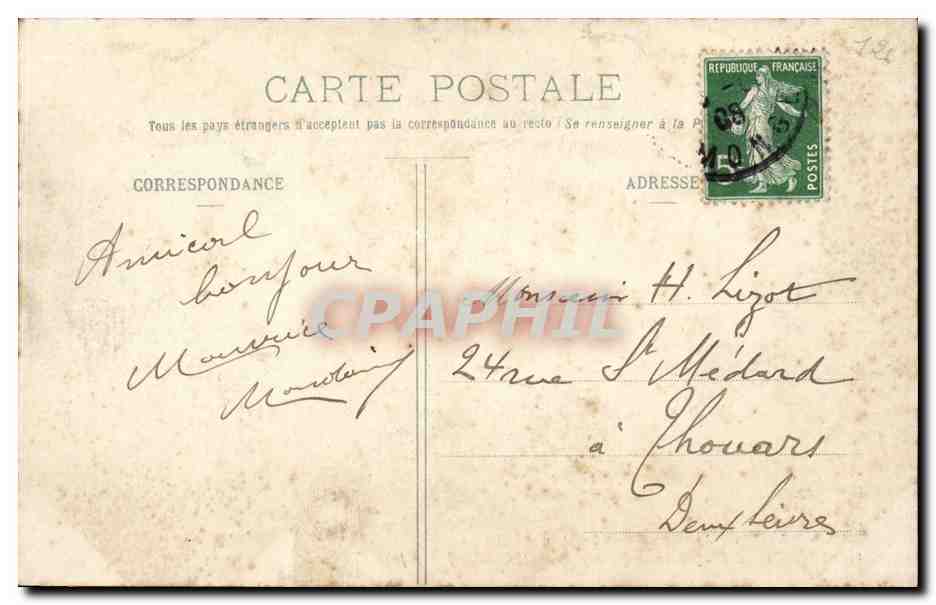 Paris - 5 - Jardin des Plantes - Lion et Lionne dAbsyssinie CPA  — Rückseite
