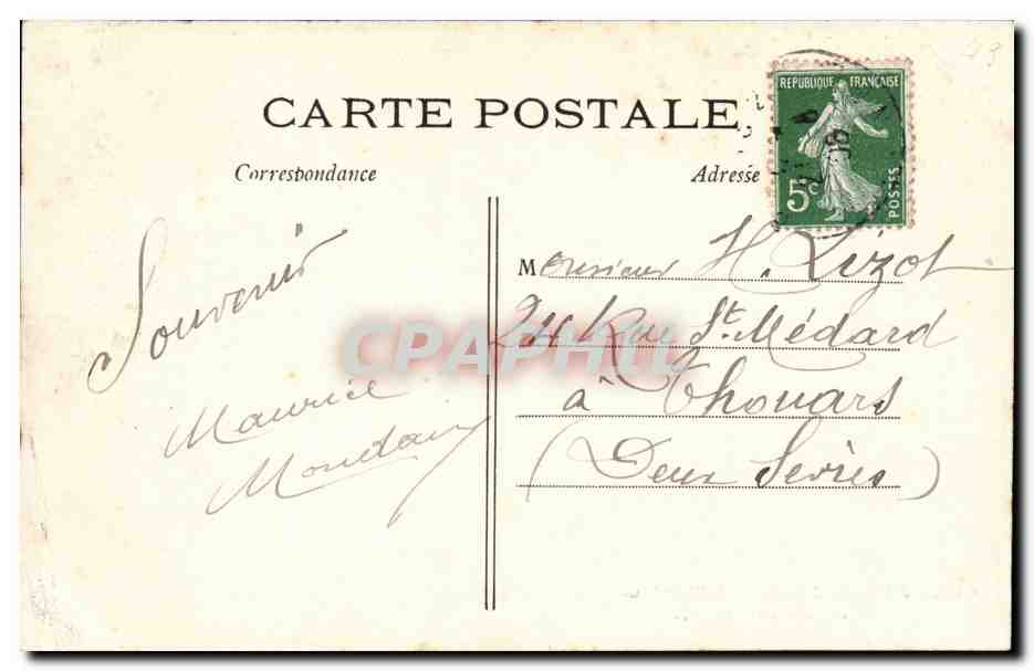 Paris - 5 - Jardin des Plantes - Le Chameau - camel - CPA  — Rückseite