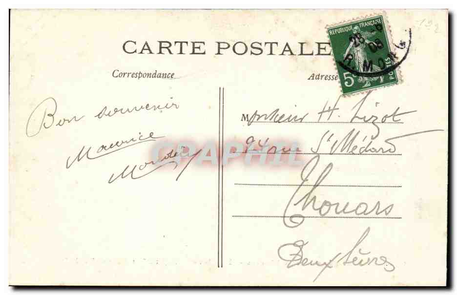 Paris - 5 - Jardin des Plantes - Hemione - thibet - tibet - CPA  — Rückseite
