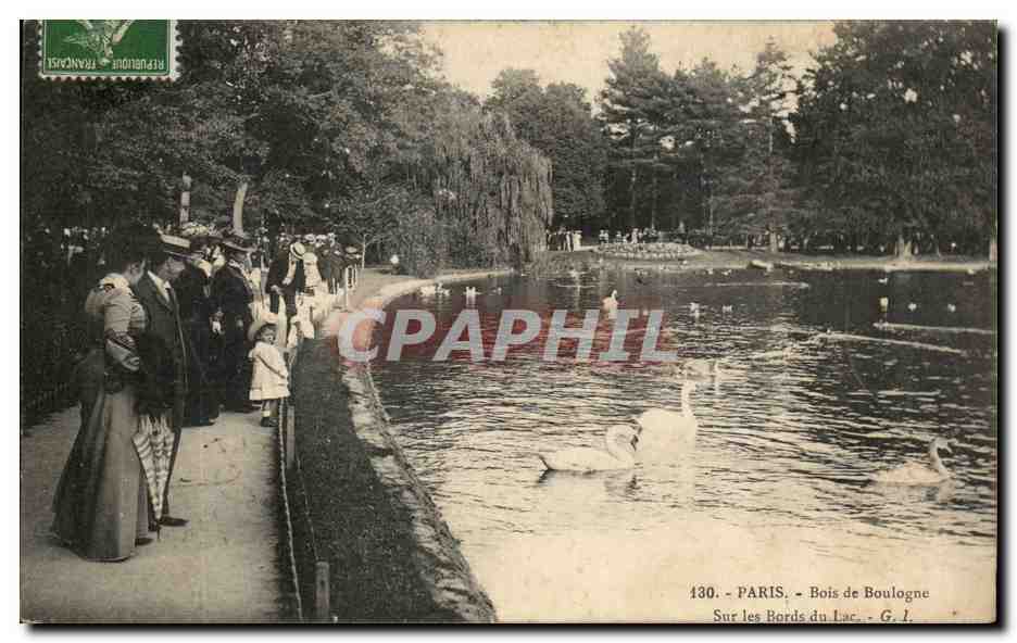 Paris - 16 - Bois de Boulogne - Sur les Bords du Lac - Enfant - CPA 