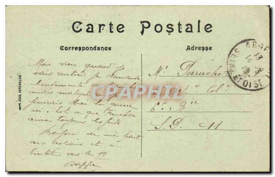 Paris - 10 - Gare du Nord - Boulevard Denain - CPA  — Rückseite