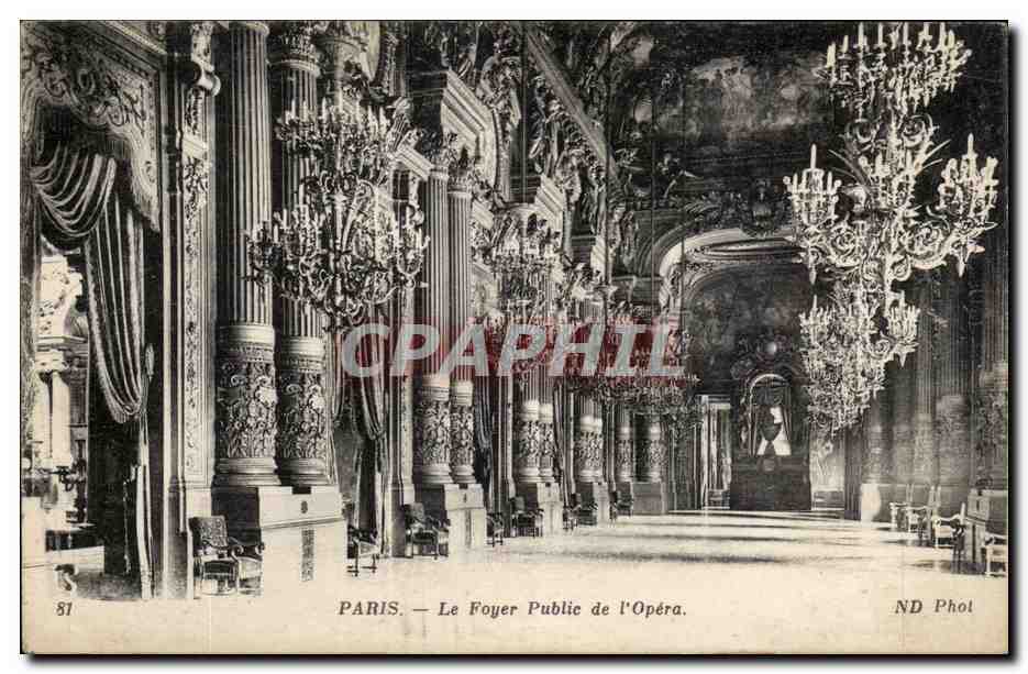Paris - 9 - Le Foyer Public de l'Opera - CPA 