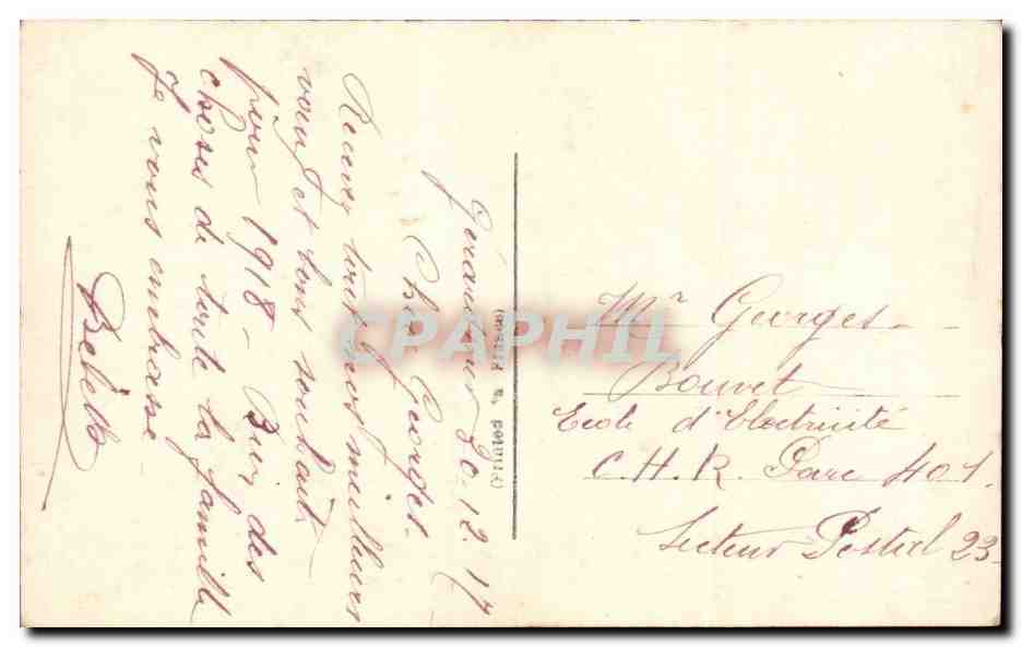 Fantaisie - Femme - Jolie Femme - Woman in wintery scene - CPA  — Rückseite