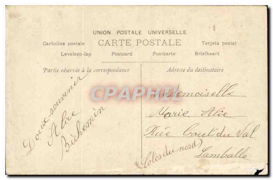 Fantaisie - Enfants - Two Sweet Little Girls - Bonne Annee - CPA  — Verso
