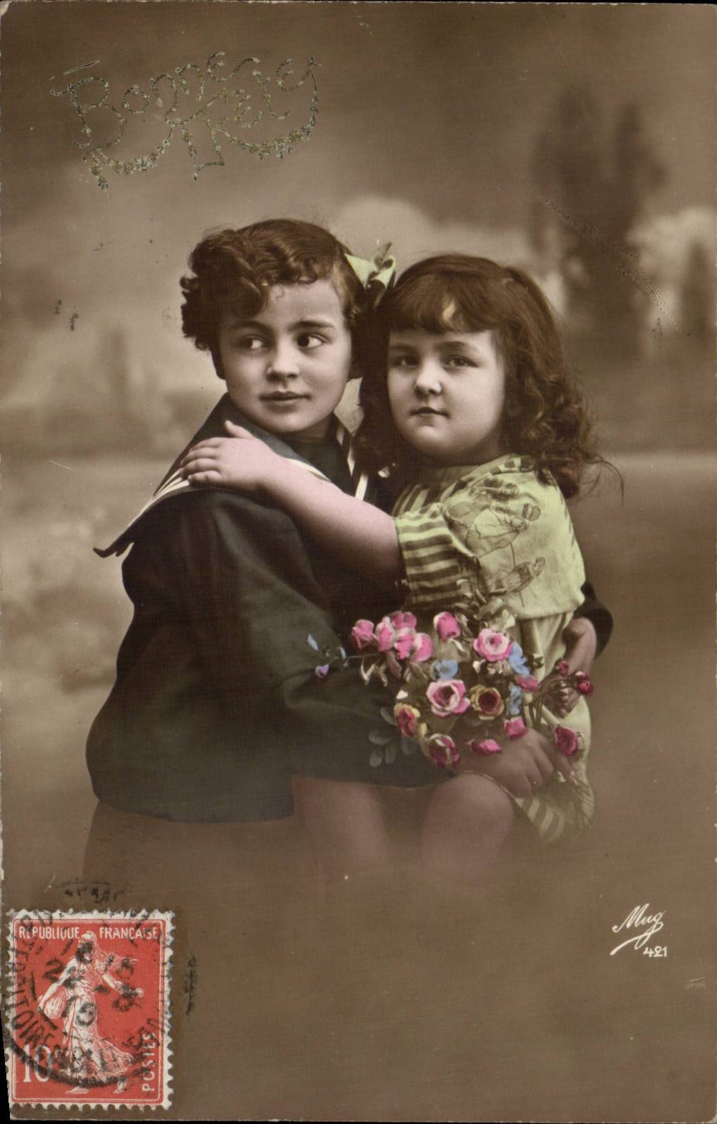 Fantaisie - Enfants - Two Sweet Children - CPA 