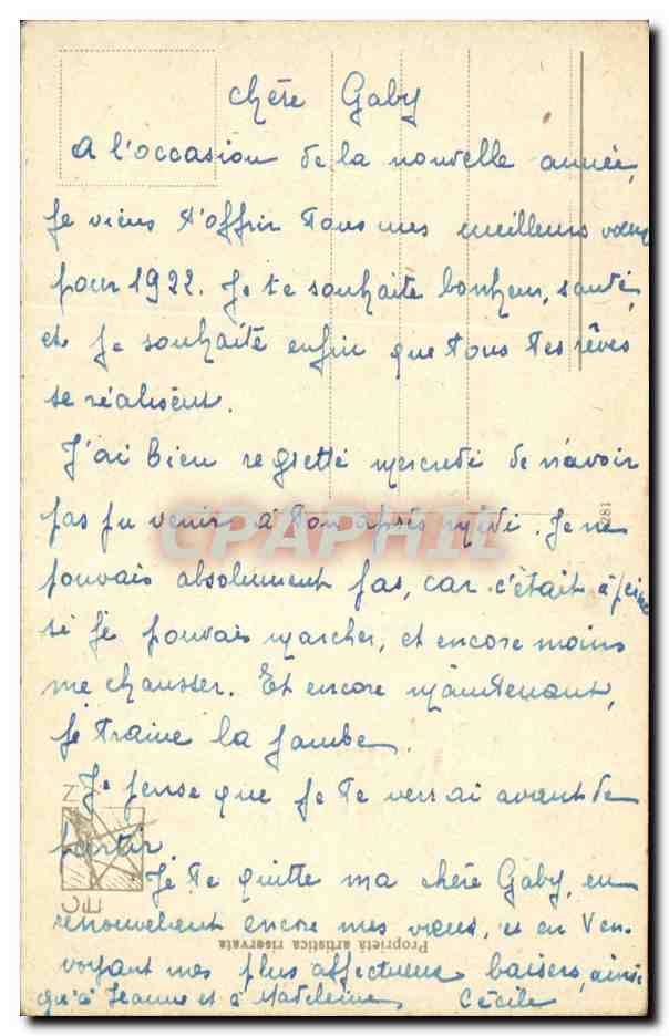 Fantaisie - Enfant - Rosy cheeked little boy - CPA  — Rückseite