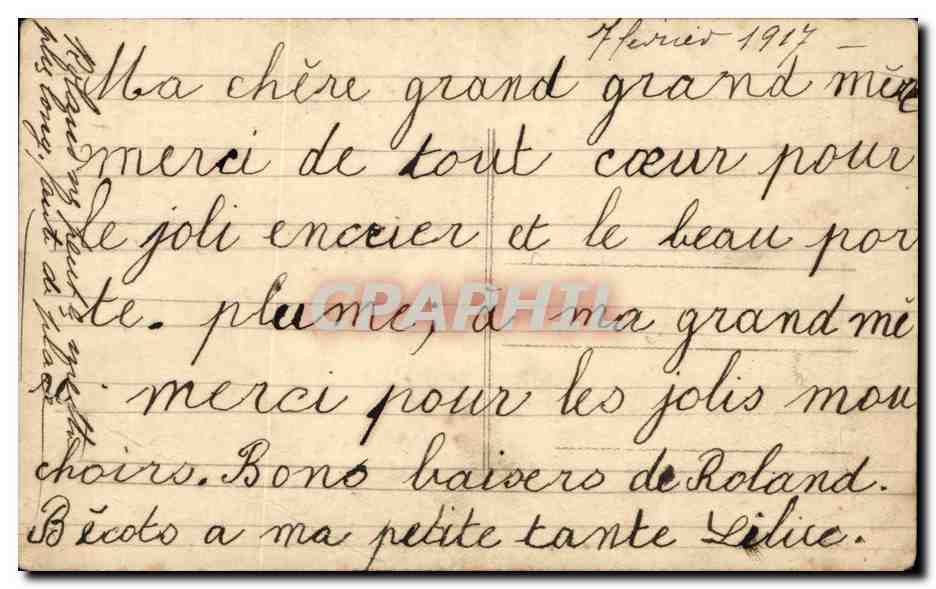 Fantaisie - Enfants - Idylle Enfantine - CPA  — Rückseite