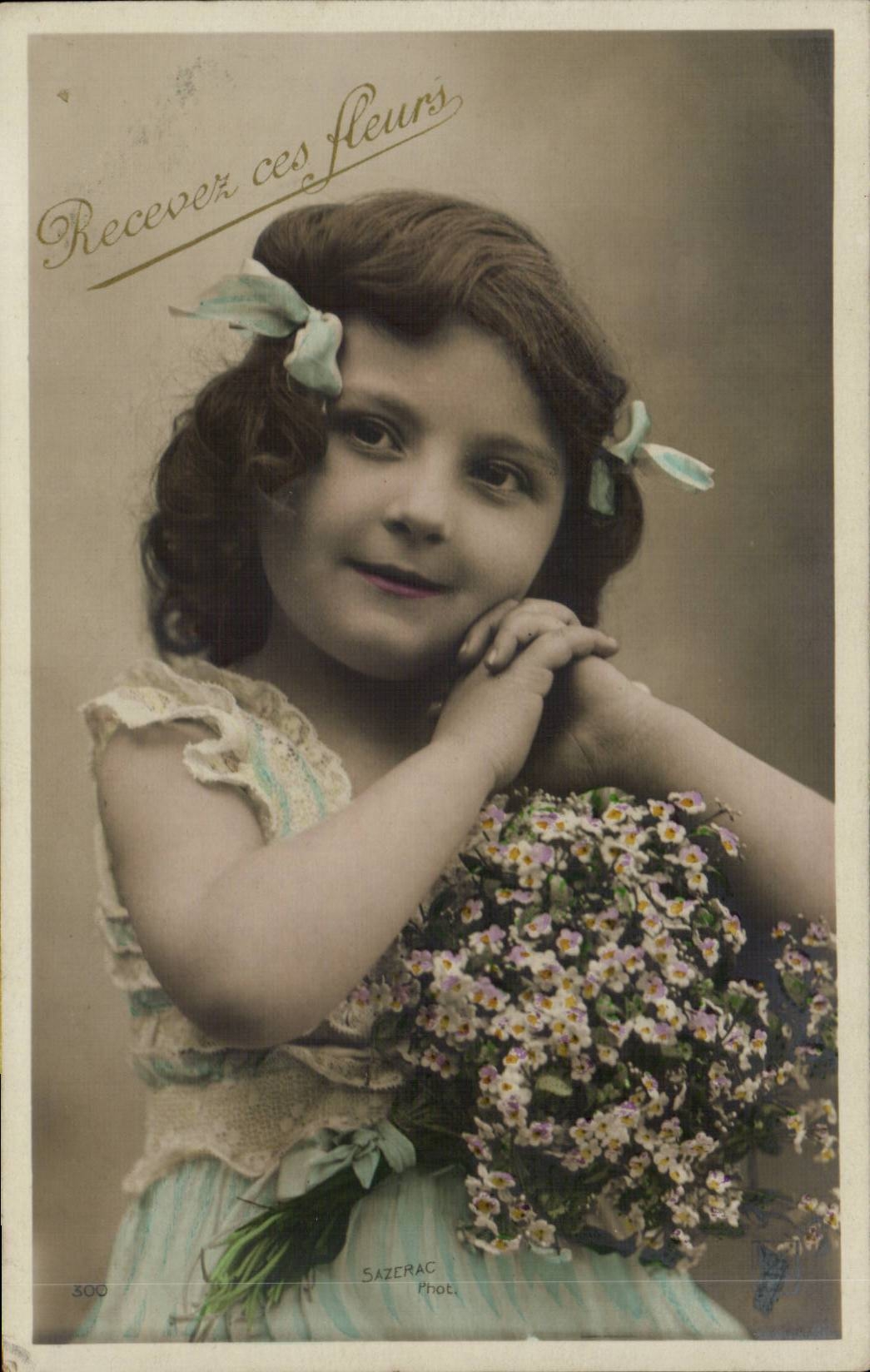 Fantaisie - Enfants - Darling Little Girl CPA 