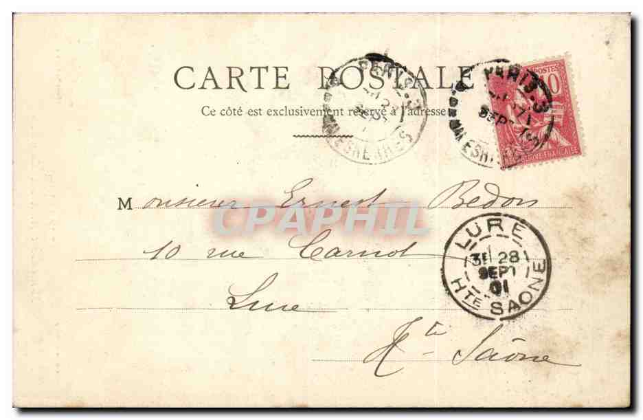 Der Egel — M. André Calmettes — L.H. et C. Paris — Rückseite