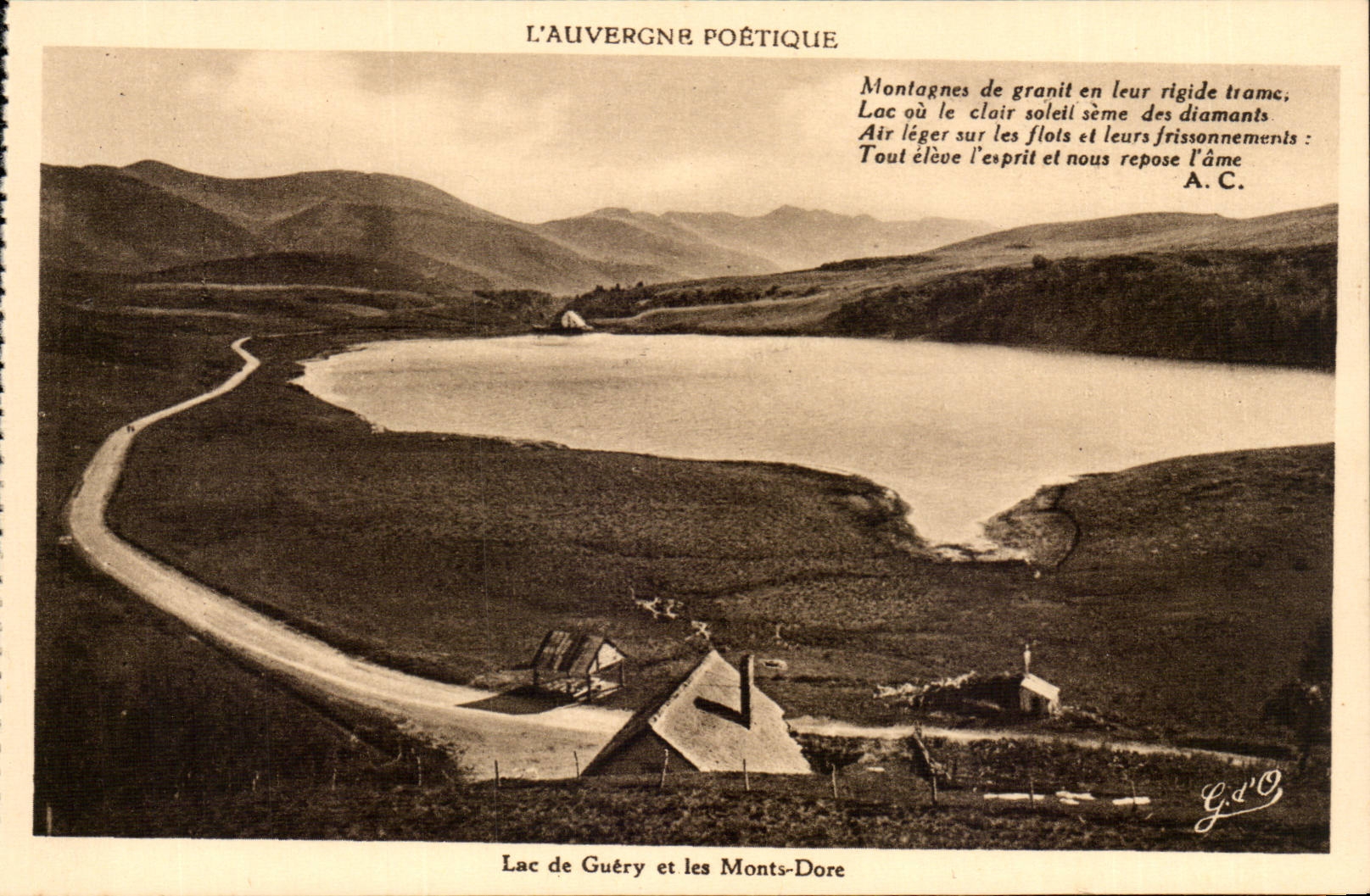 Lac de Guéry et les Monts-Dore — L'Auvergne Poétique — J. Goutefangeas