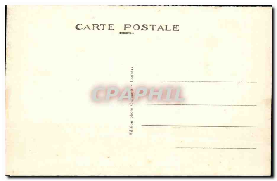 XIVe Station - Jésus est mis dans le Sépulcre — Édition photo Quantaït - Lourdes — Verso