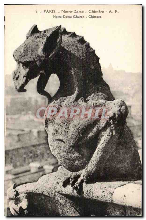 Paris - 4 - Notre Dame - Chimere - Gargoyle - CPA 