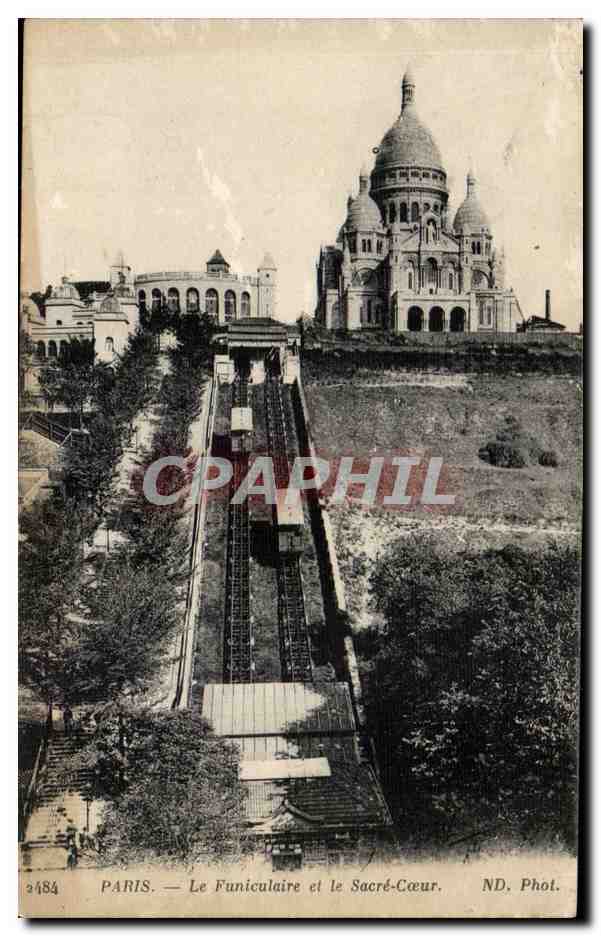 Paris - 18 - Le Sacre Coeur - La Funiculaire - CPA 