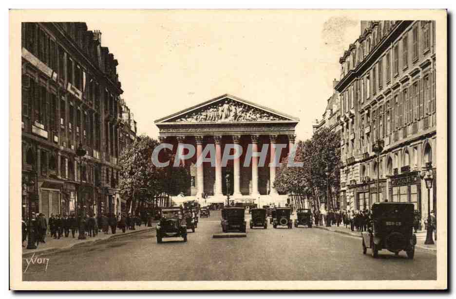 Paris - 8 - La Madeleine - automobile - CPA 
