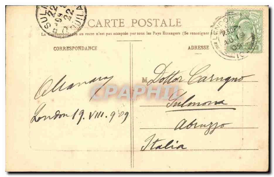 Paris - 18 - Boulevard Montmartre - CPA  — Rückseite