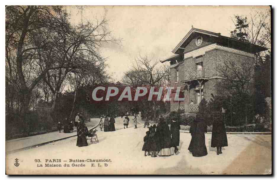 Paris - 19 - Buttes Chaumont - La Maison du Garde - CPA 