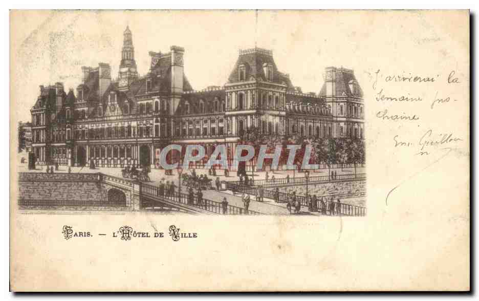 Paris - 4 - L'Hotel de Ville - CPA 