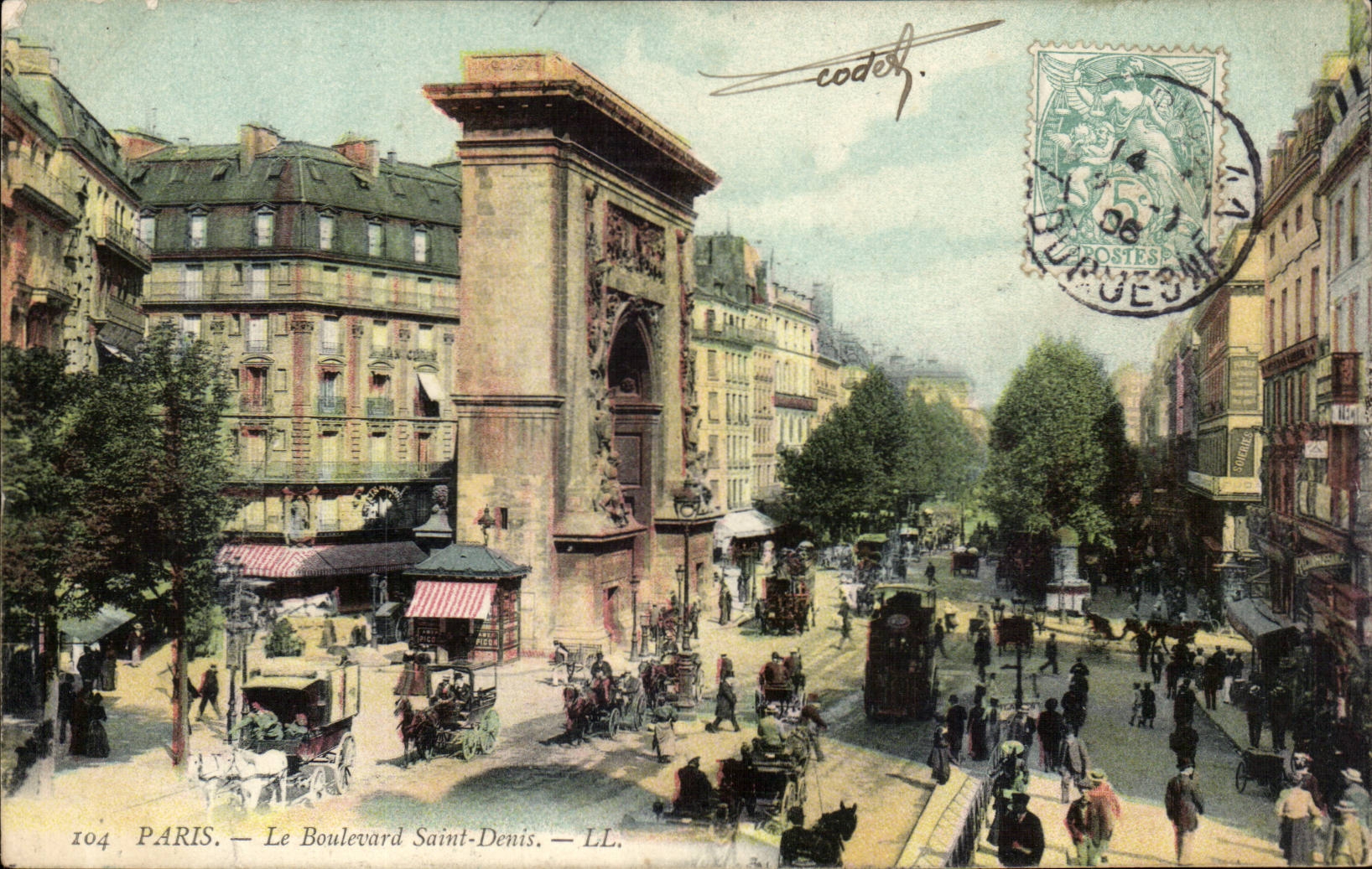 Paris - 10 - Le Boulevard Saint Denis - CPA 