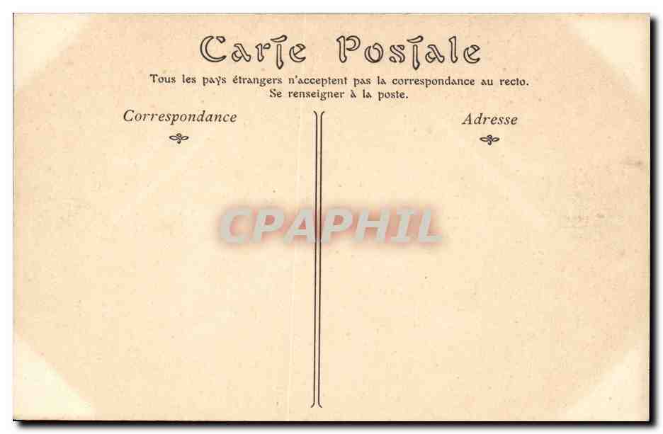 Paris - 1 - Jardin du Tuileries et de la Rue de Rivoli CPA  — Rückseite