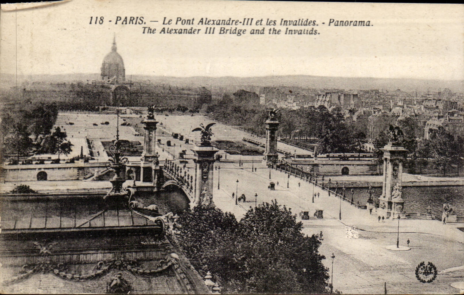 Paris - 7 - Le Pont Alexandre III et les Invalides - Panorama CPA 