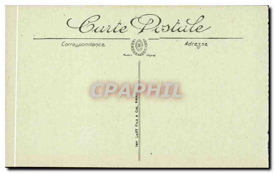 Trouville — Vue générale des Quais — éditeur Lavy Frères & Cie, Paris — Verso
