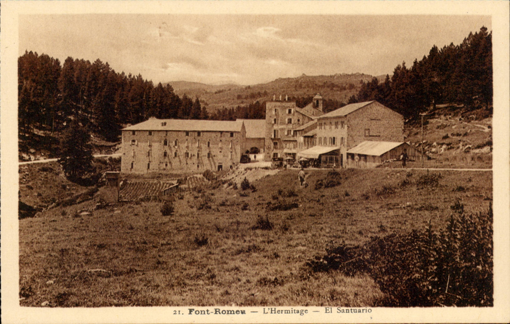 Fort Romeu - L'Hermitage - El Santuario CPA 