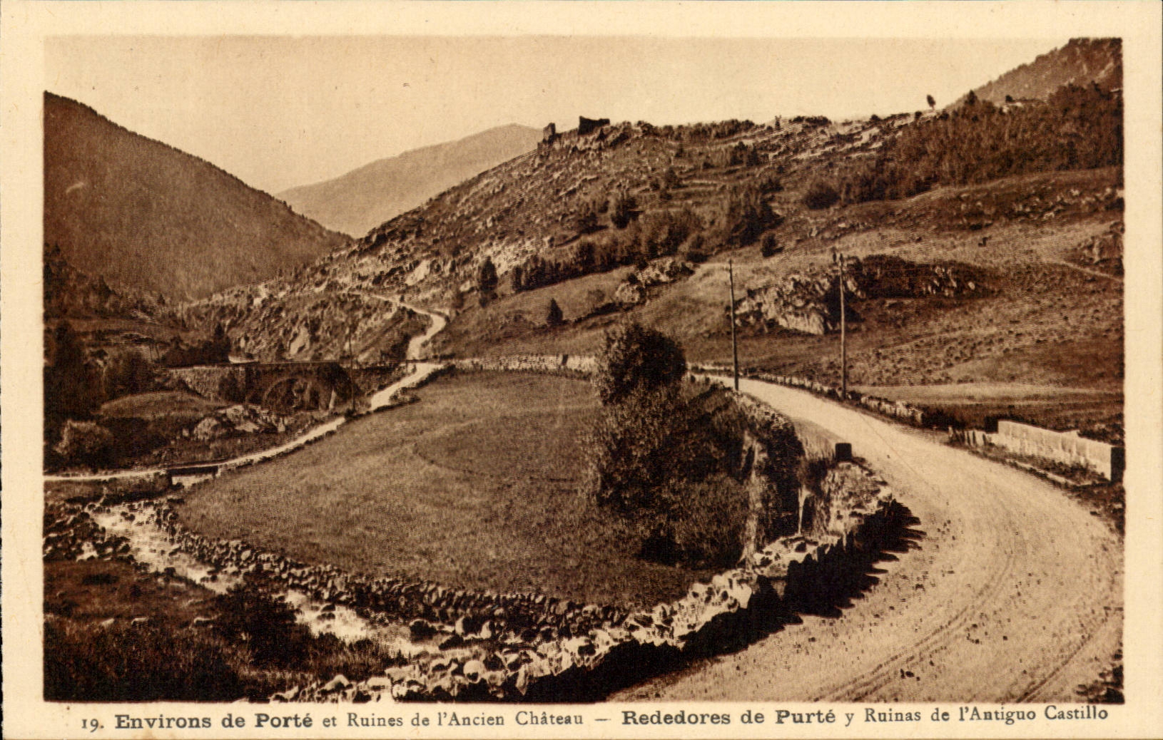 Environs de Porte - Ruines de l'Ancien Chateau CPA 