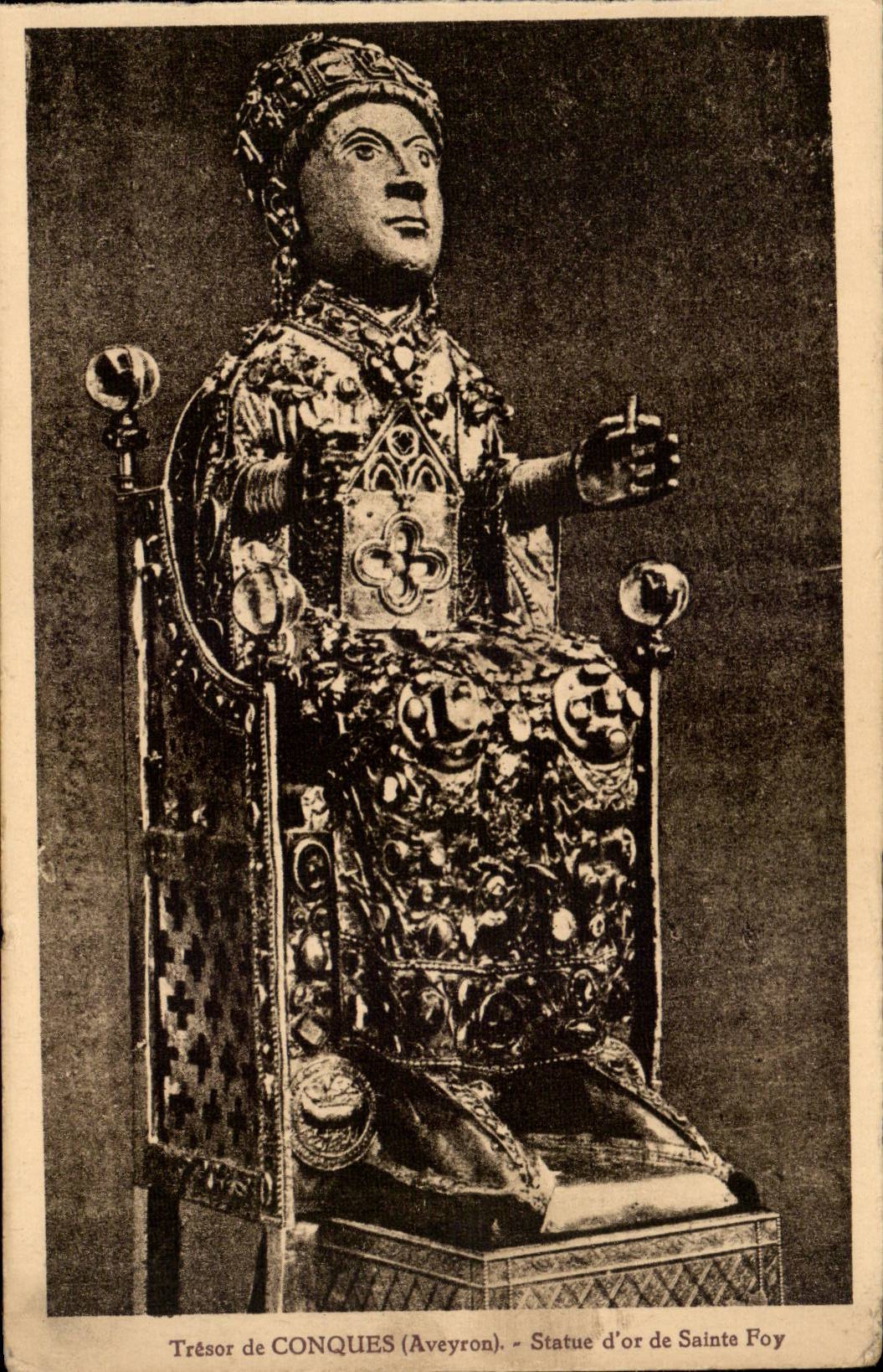 Statue d'or de Sainte Foy — Trésor de Conques (Aveyron) — Éditeur du Pèlerinage