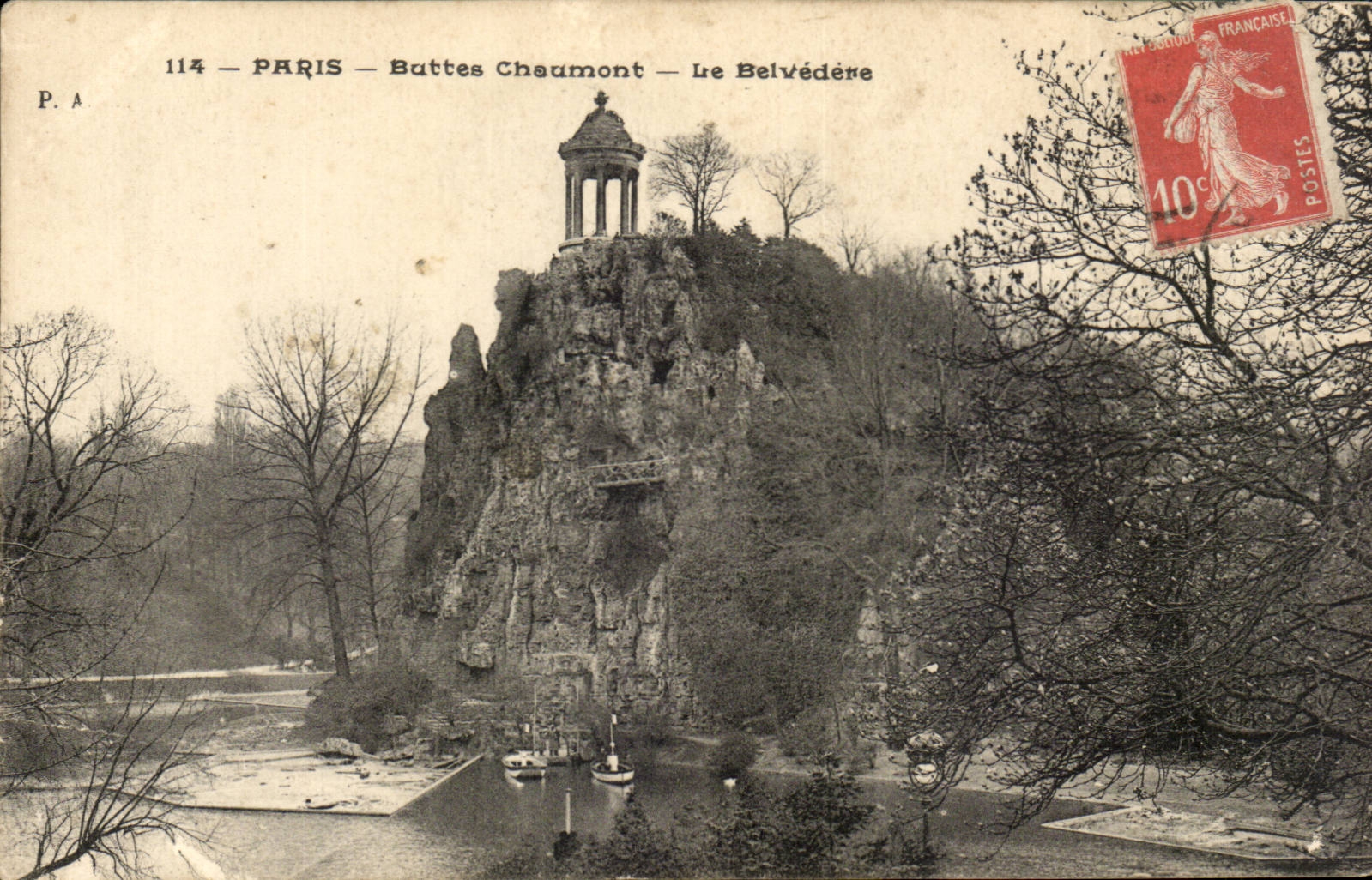 Paris - 19 - Buttes Chaumont - Le Belvedere - CPA 