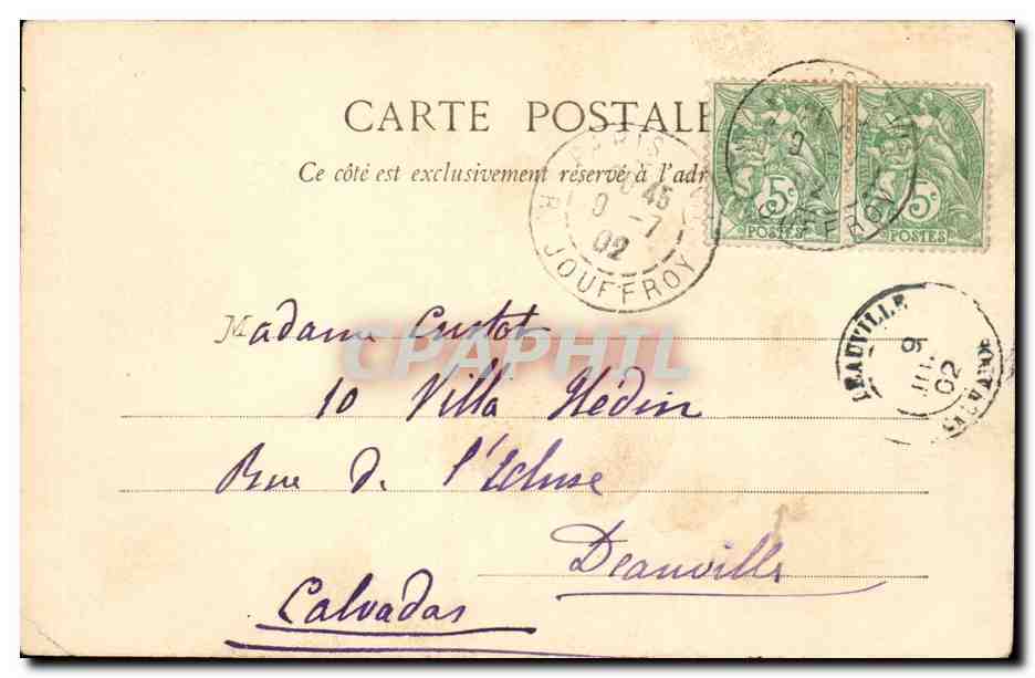 Paris - 1 - Les Tuileries - Pavillon de Flore - CPA  — Verso