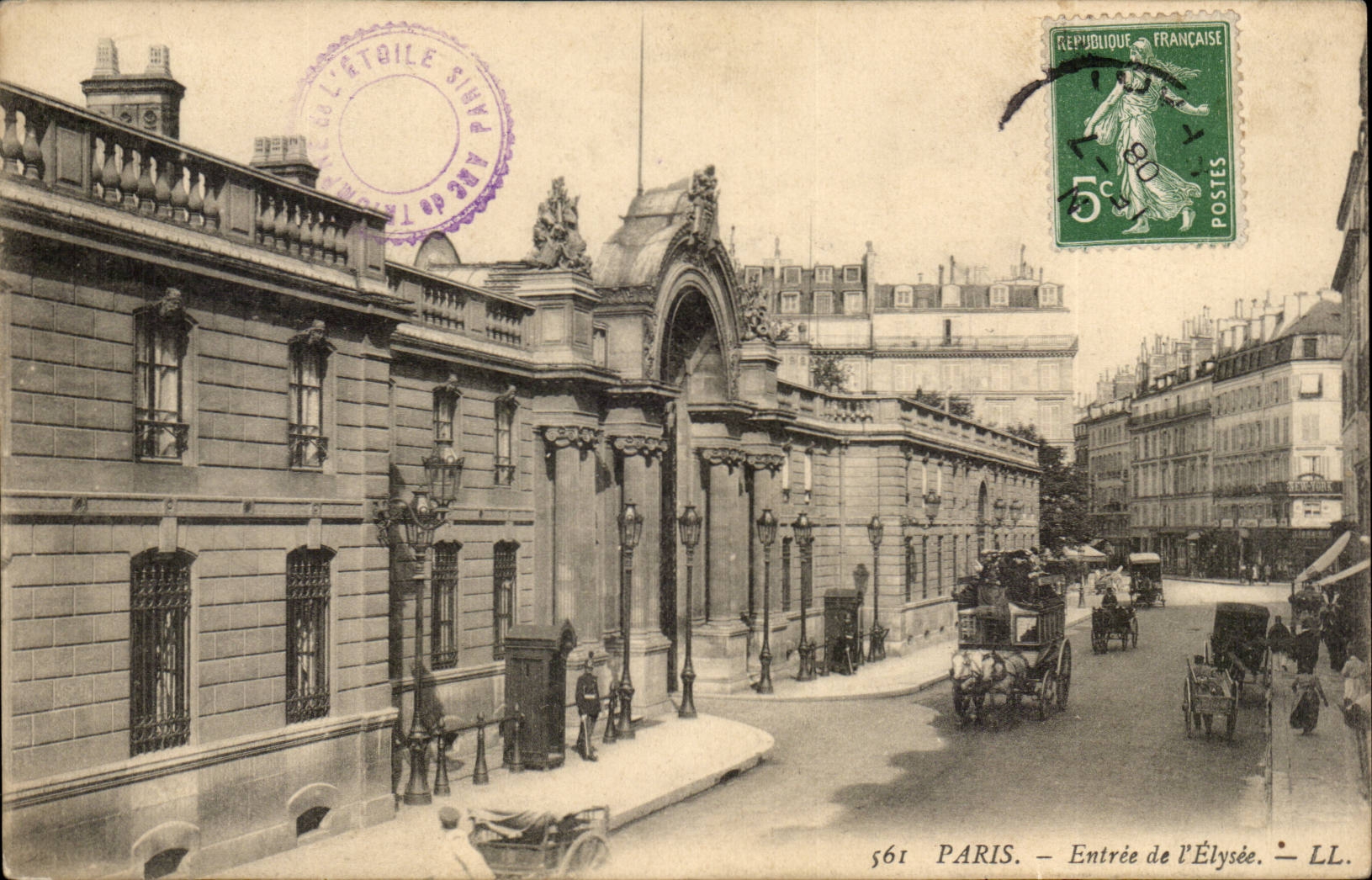 Paris — Entrée de l'Élysée — LL. n° 561