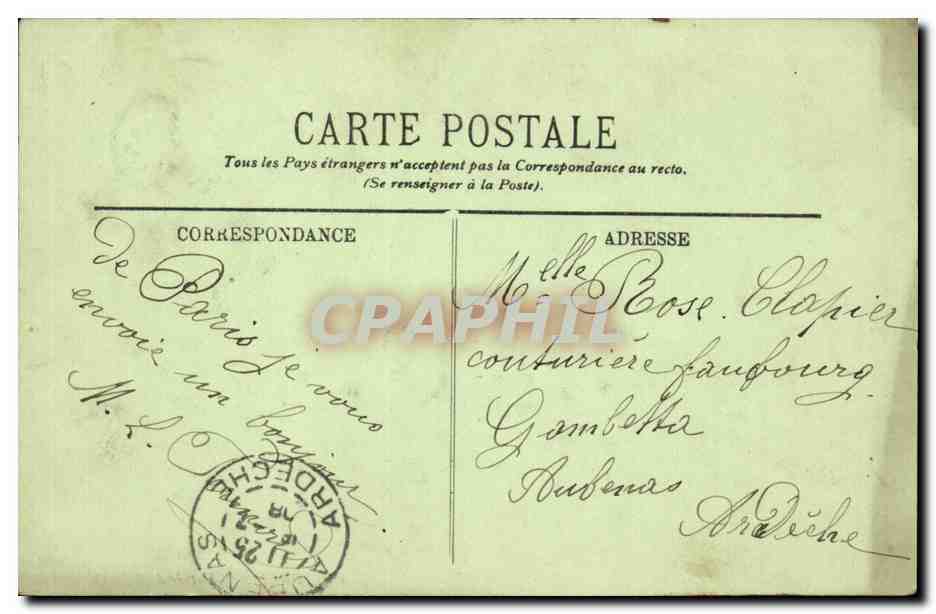 Paris — Entrée de l'Élysée — LL. n° 561 — Rückseite