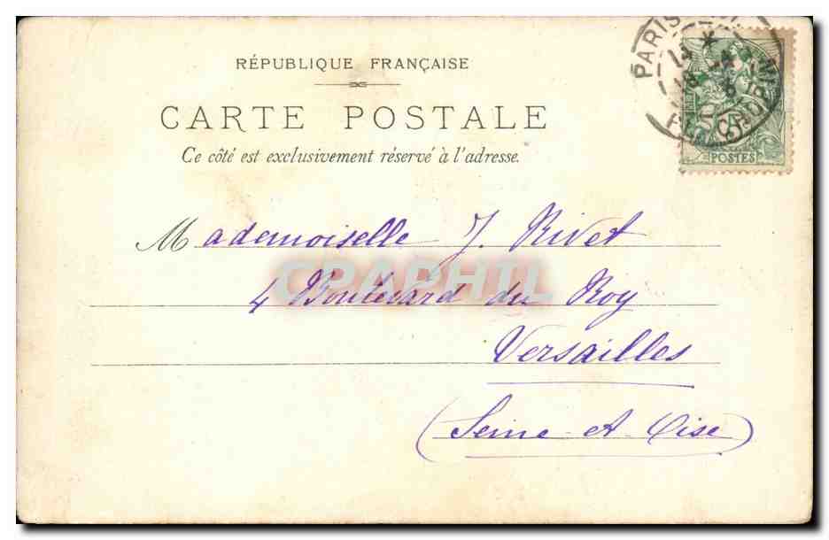 Paris - 2 - Notre Dame des Victoires - CPA  — Rückseite