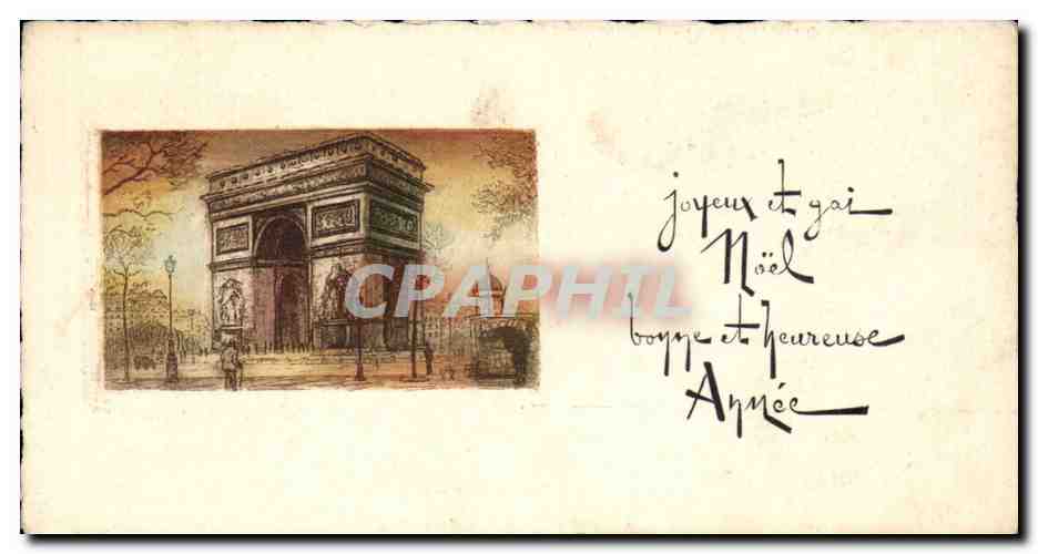 Paris - 8 - L'Arc de Triomphe - tableau - little painting - art - CPA 
