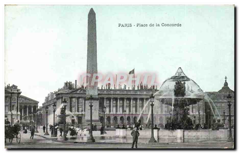 Paris - 8 - Place de la Concorde - CPA 