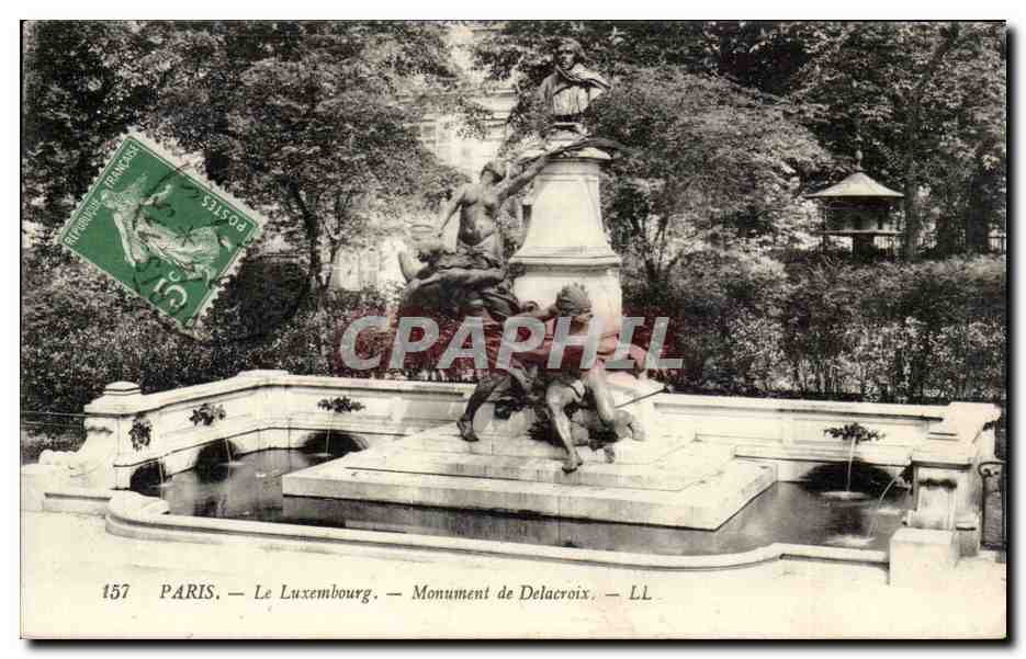 Paris - 6 - Le Luxembourg - Monument de Delacroix - CPA 