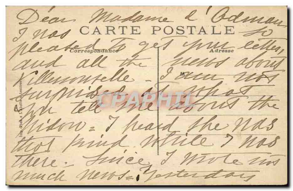 Paris - 16 - Bois de Boulogne - Bagatelle - Le Chateau - CPA  — Rückseite