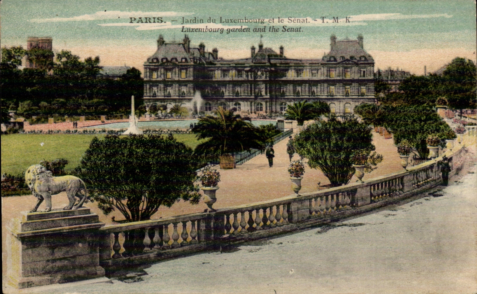 Paris - 6 - Jardin du Luxembourg et le Senat CPA 