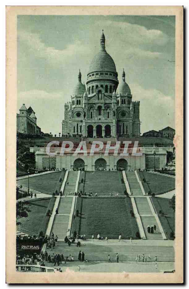 Paris - 18 - Basilique Sacre Coeur CPA 