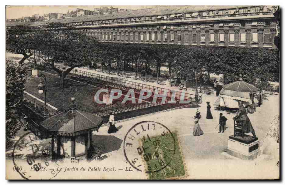 Paris - 1 - Le Jardin du Palais Royal CPA 
