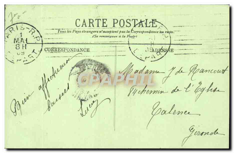 Paris - 7 - La Chapelle des Invalides - CPA  — Rückseite