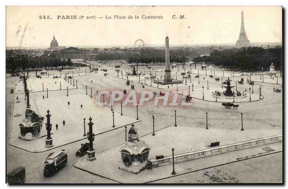 Paris - 8 - Place de la Concorde - CPA 