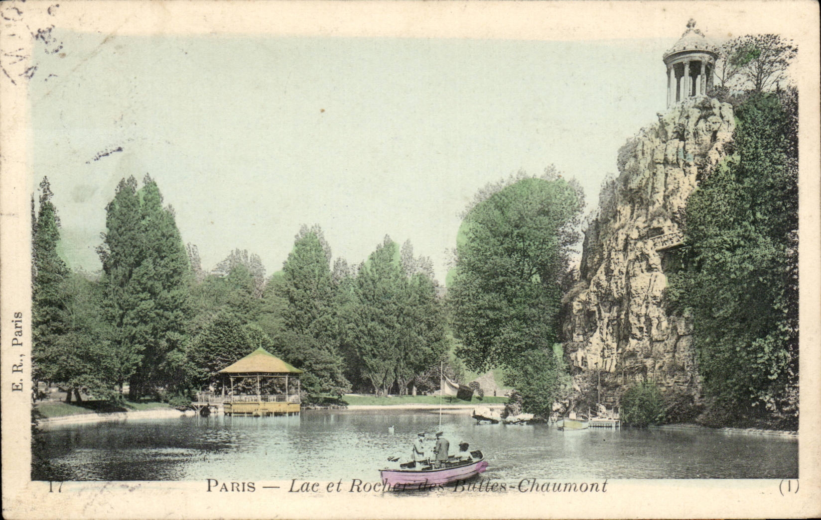 Paris - 19 - Lac et Roches de Buttes Chaumont - CPA 